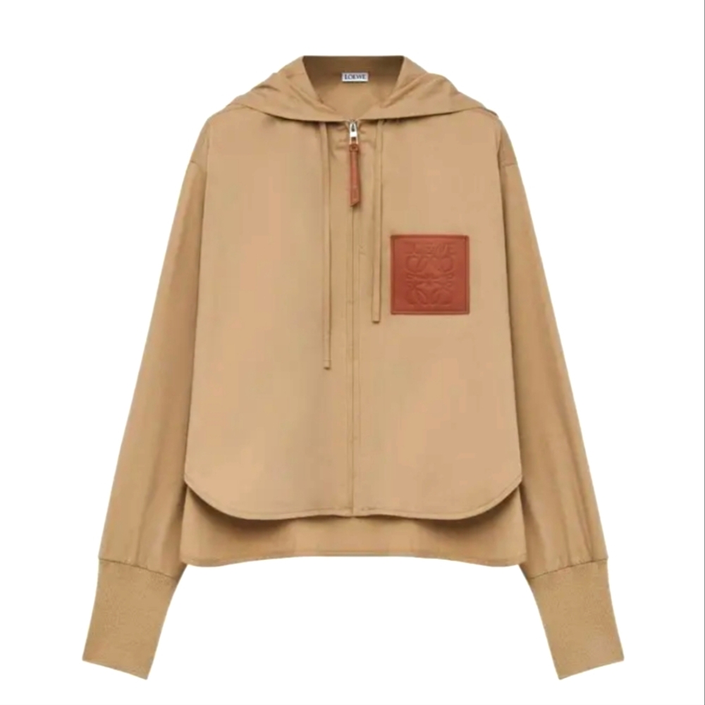 LOEWE🔥Anagram Jacket Parka with Hoodie *2023 Season* Sz 32/XXS